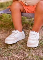 Sneaker city λευκο Bovineskin sustainable Άνοιξη - Καλοκαίρι